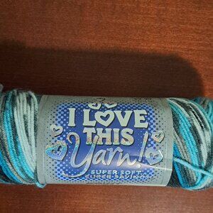 Yarn I Love This Yarn 1 Skein Agean Stripe 5 Ounce Acrylic 142 Grams 252 Yards